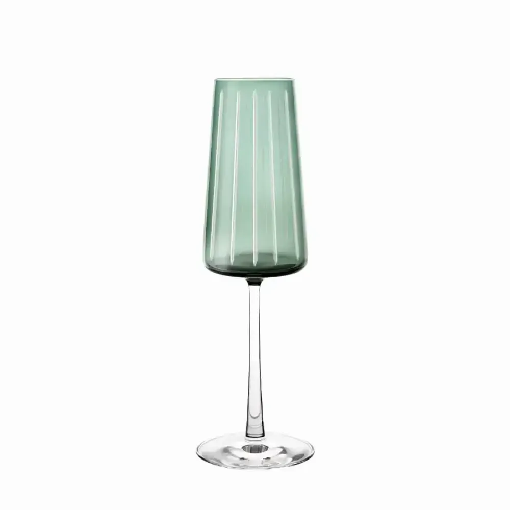 Glass - Vida LineaColorful Prosecco Fresca champagne glass - 1 piece 240 ml - PEKALLA CRISTAL GLASS