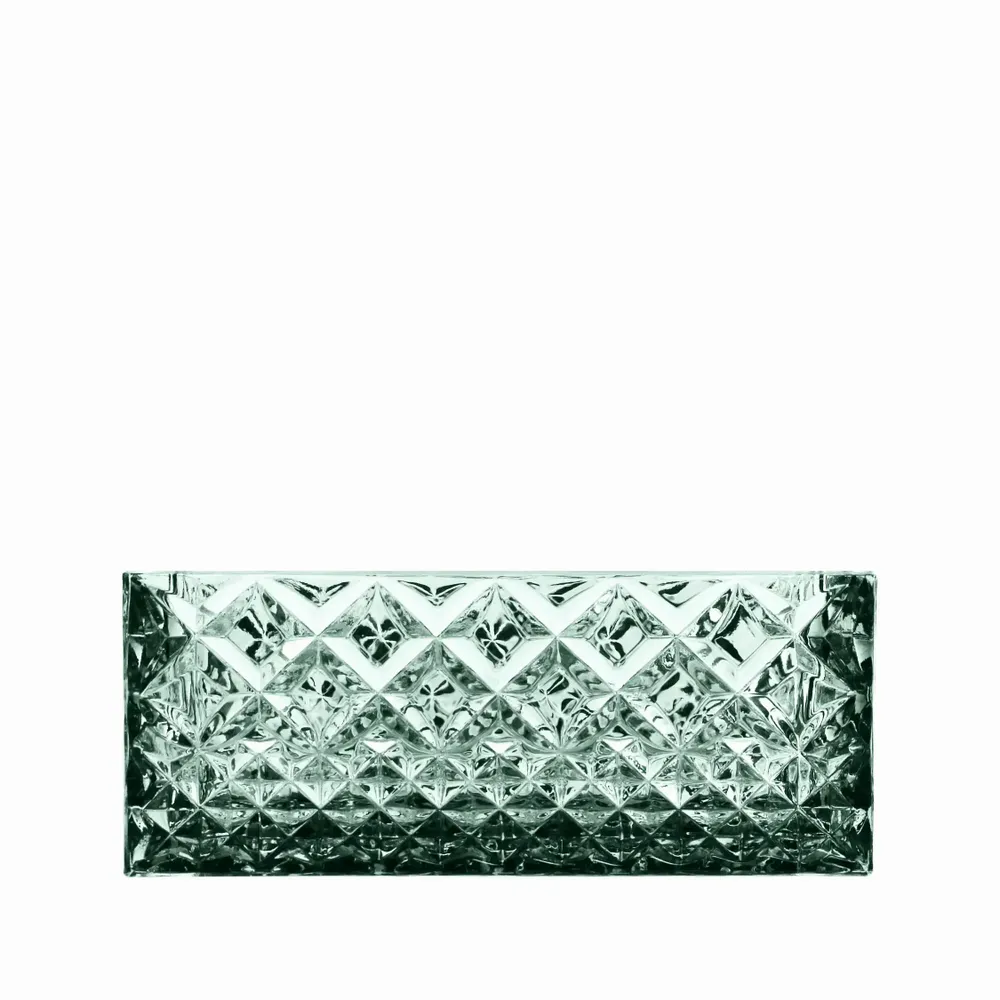 Cristallerie - Boîte à bijoux en cristal avec un couvercle en bois Malachit - PEKALLA CRISTAL GLASS