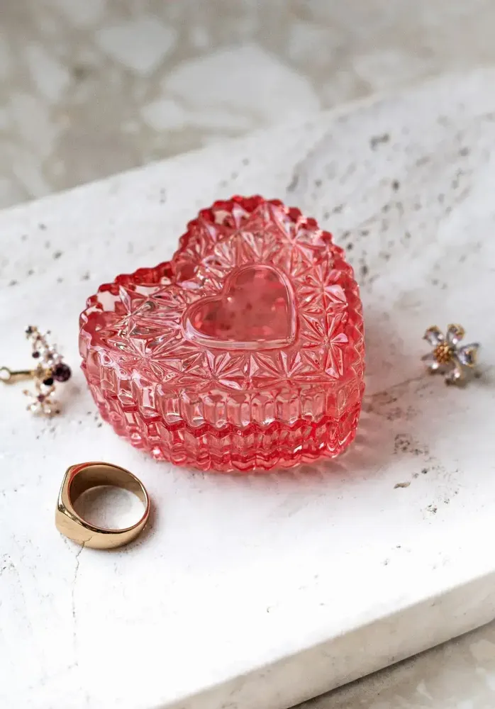 Crystal ware - Salmo Crystal box for the wedding rings of the married couple - PEKALLA CRISTAL GLASS