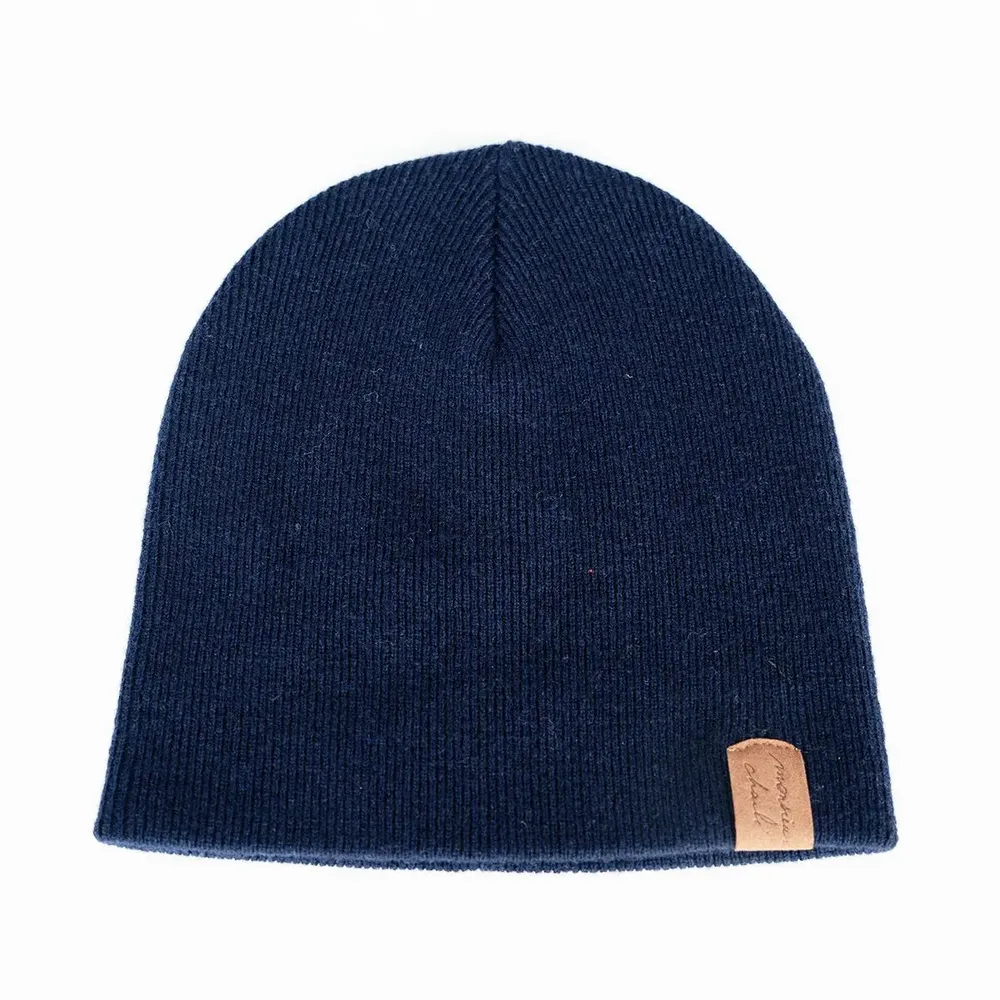 Accessoires cheveux - Bonnet en laine mérinos JIM marine - MONSIEUR CHARLI