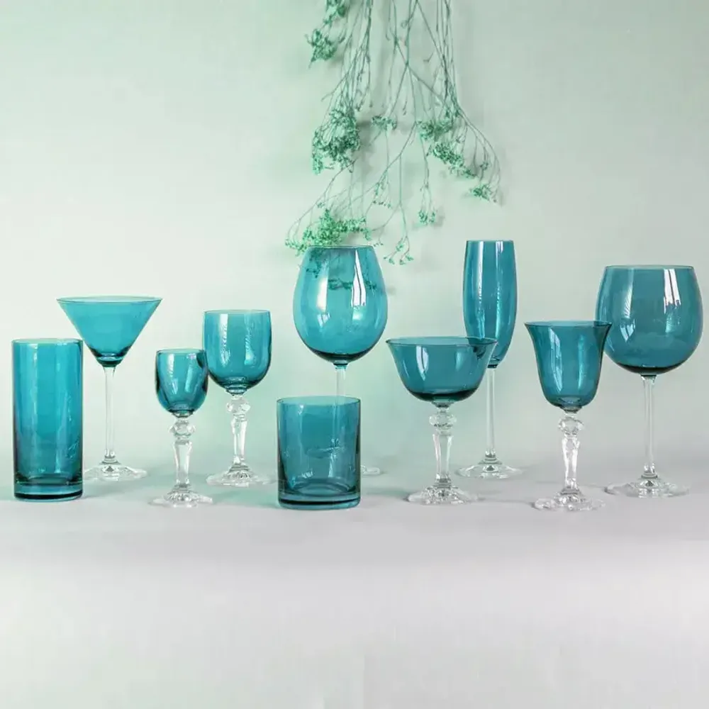 Crystal ware - Kalatina Aqua Crystal Wine Glasses - 6 Pieces 170ml - PEKALLA CRISTAL GLASS