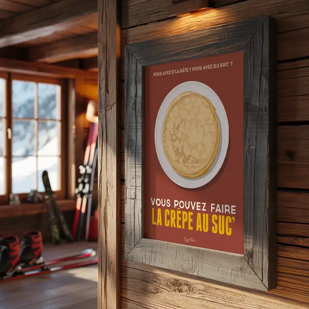 Poster - Framed poster La Crepe Au Suc - COSYNÉVÉ - MOUNTAIN POSTERS