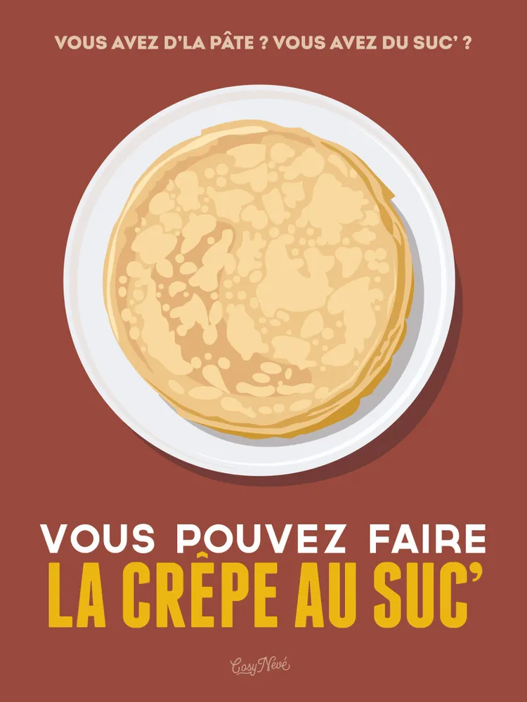 Poster - Framed poster La Crepe Au Suc - COSYNÉVÉ - MOUNTAIN POSTERS
