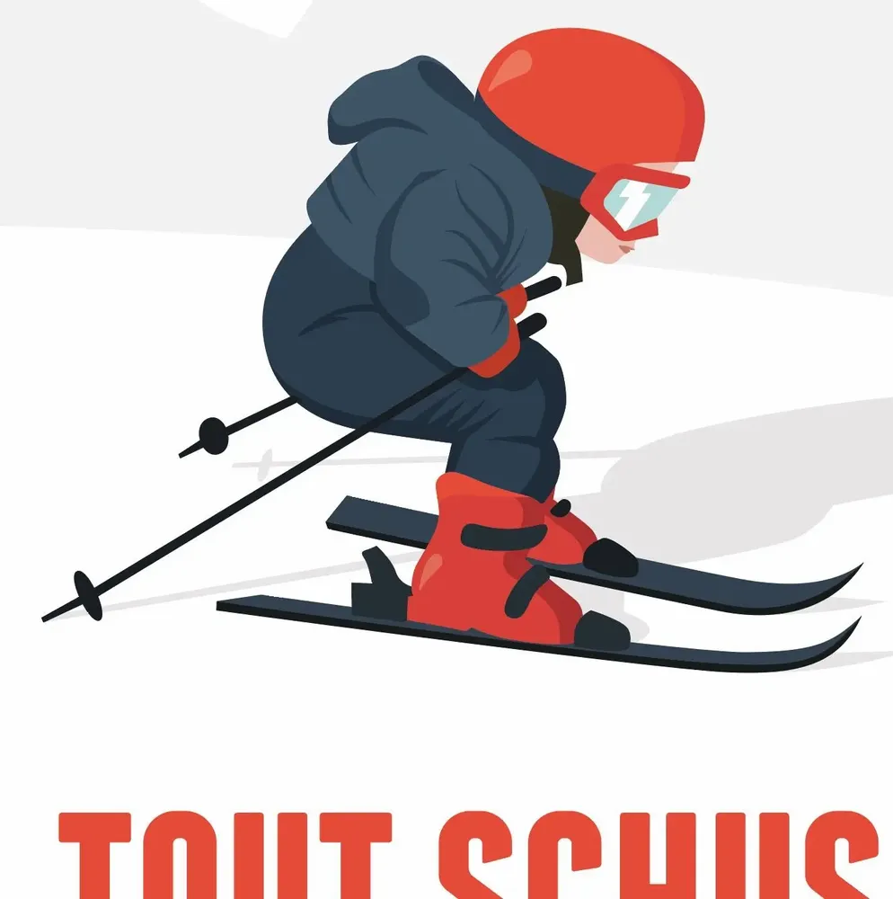 Poster - Framed poster Tout Schuss - COSYNÉVÉ - MOUNTAIN POSTERS