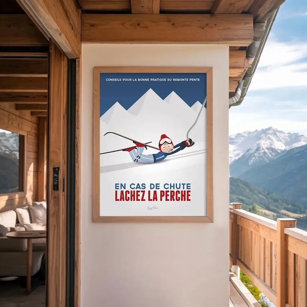 Poster - Framed poster Lachez La Perche - COSYNÉVÉ - MOUNTAIN POSTERS