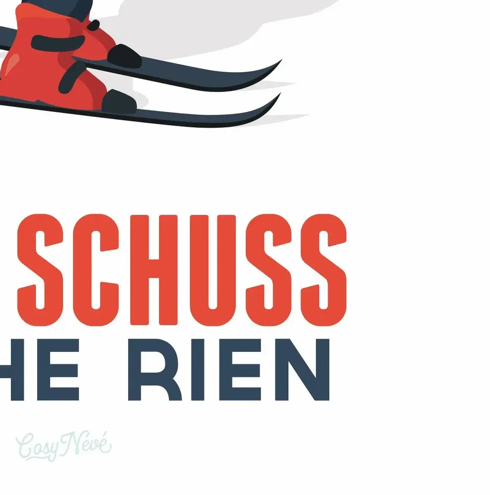 Poster - Poster Tout Schuss - COSYNÉVÉ - MOUNTAIN POSTERS