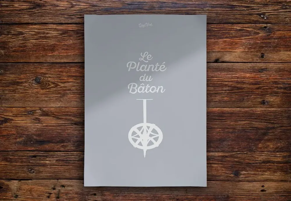 Poster - Poster Le Planté Du Baton : Gris - COSYNÉVÉ - MOUNTAIN POSTERS
