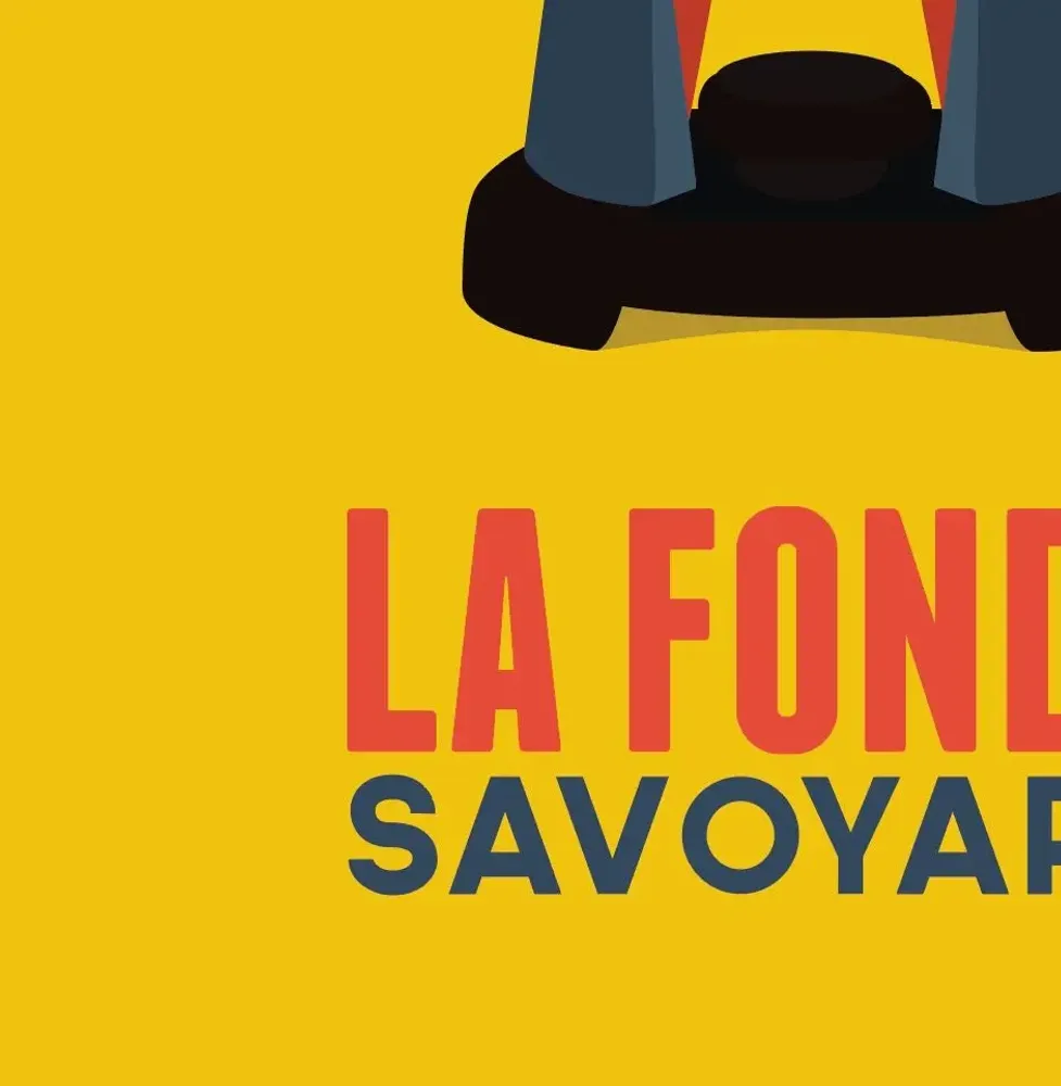 Poster - Poster La Fondue : Jaune - COSYNÉVÉ - MOUNTAIN POSTERS