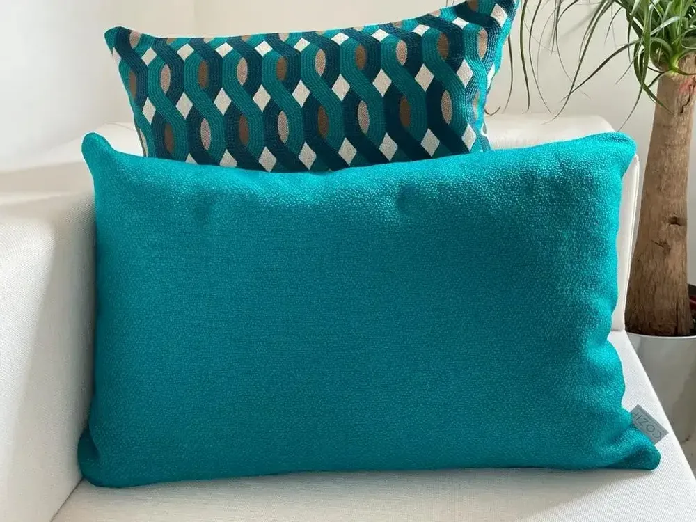 Coussins textile - Coussin d'extérieur Cozip BLUE LAGON | Tissu elitis - COZIP
