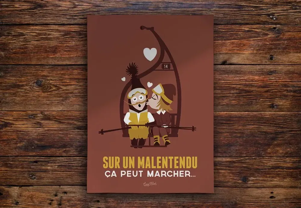 Poster - Poster "Sur un Malentendu" - COSYNÉVÉ - MOUNTAIN POSTERS