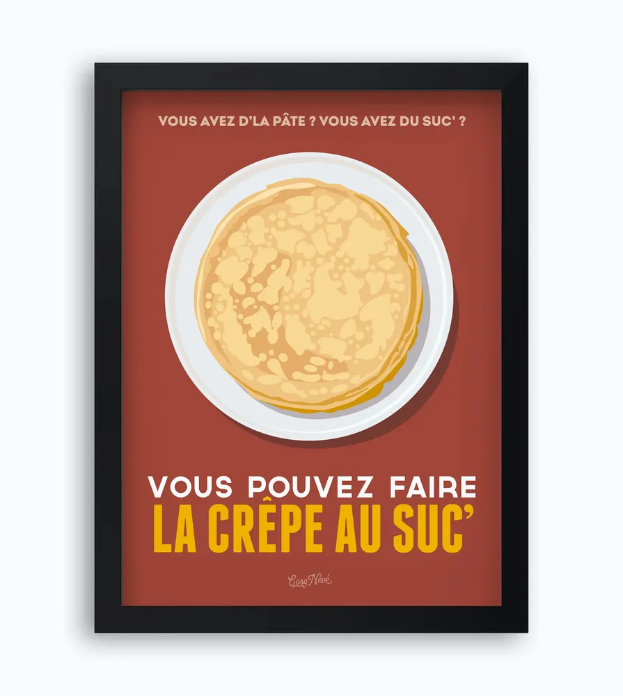 Poster - Framed poster La Crepe Au Suc - COSYNÉVÉ - MOUNTAIN POSTERS