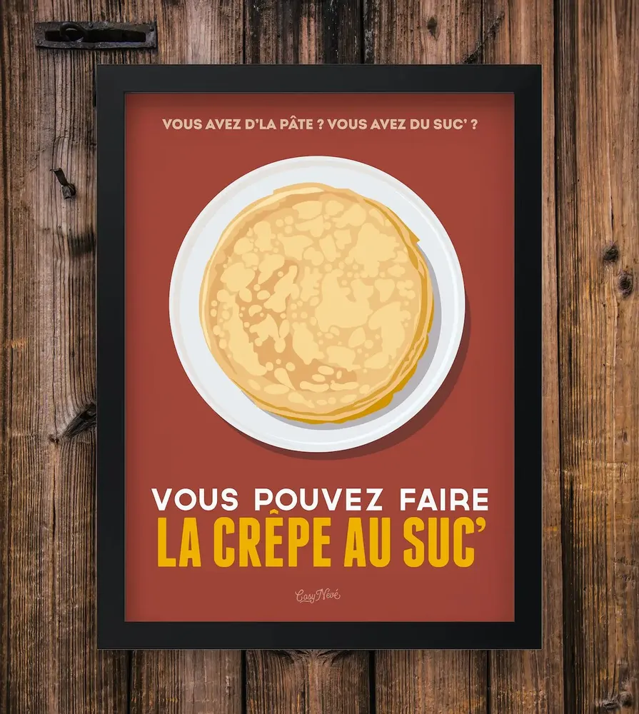 Poster - Framed poster La Crepe Au Suc - COSYNÉVÉ - MOUNTAIN POSTERS