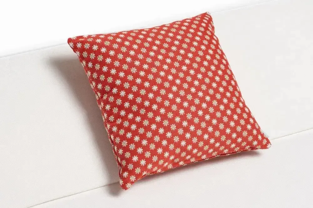 Coussins textile - Coussin d'extérieur Cozip ROUGE ÉTOILÉ | Tissu Elitis - COZIP