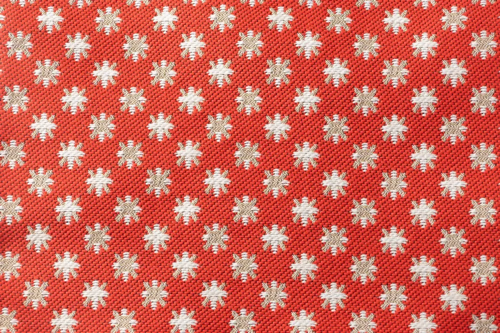 Coussins textile - Coussin d'extérieur Cozip ROUGE ÉTOILÉ | Tissu Elitis - COZIP