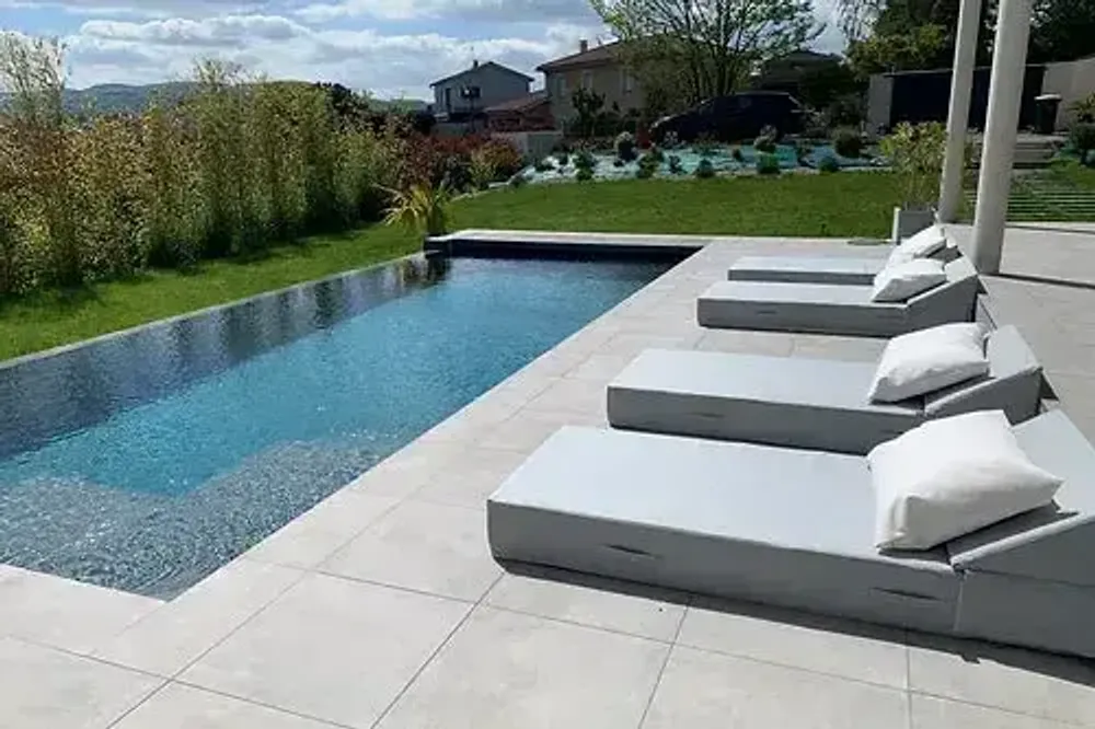 Piscines - Jung | Lit de piscine COZIP | 180x80xh20 cm - COZIP