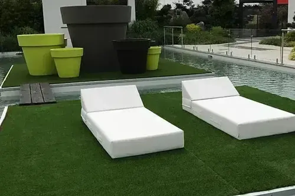 Piscines - Jung | Lit de piscine COZIP | 180x80xh20 cm - COZIP