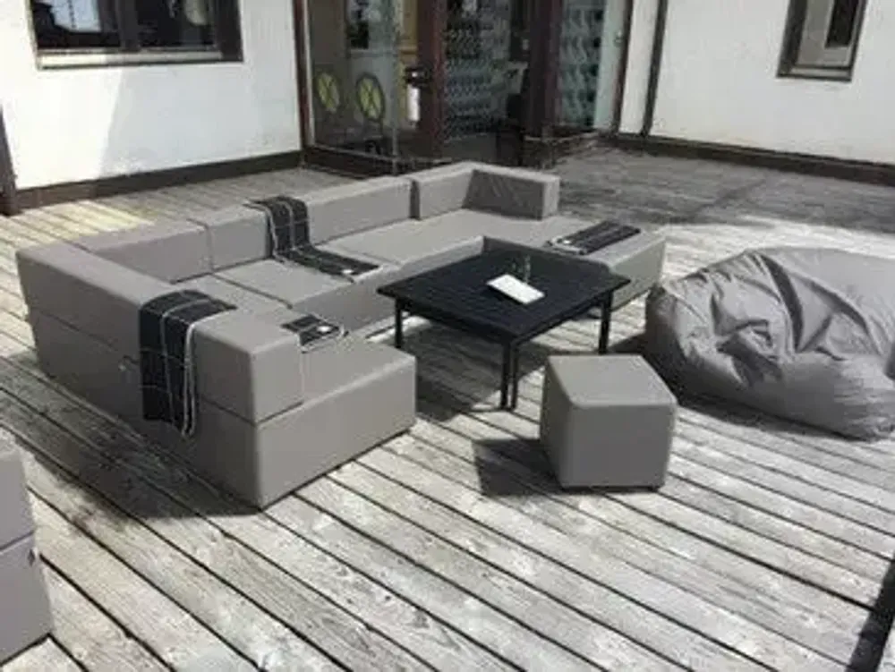 Piscines - SERENA | Pouf extérieur COZIP | 80x80xh40 cm - COZIP