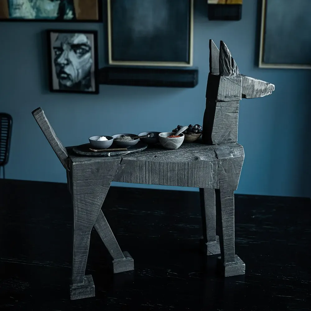 Decorative objects - ROBODOG wooden figure - KLATT OBJECTS