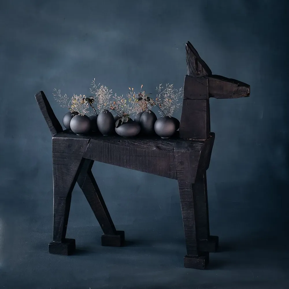 Decorative objects - ROBODOG wooden figure - KLATT OBJECTS