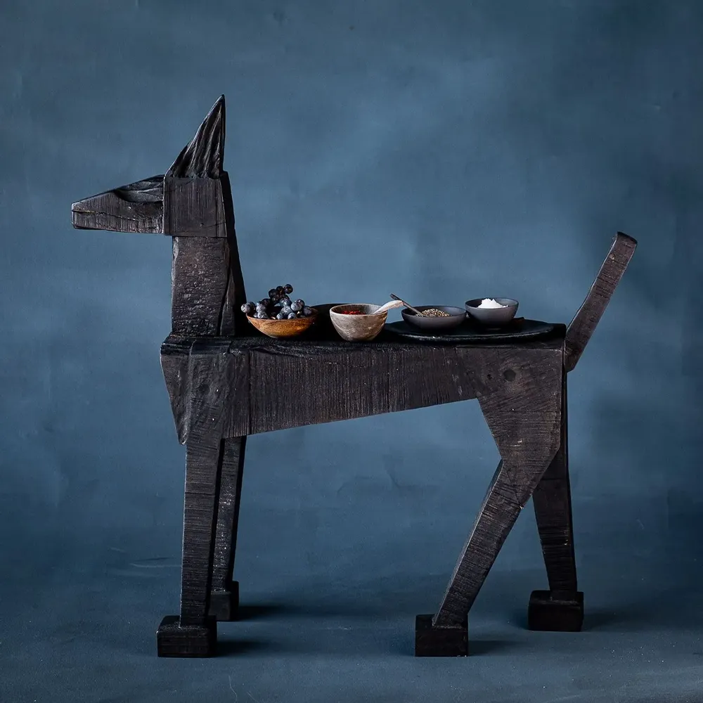 Decorative objects - ROBODOG wooden figure - KLATT OBJECTS