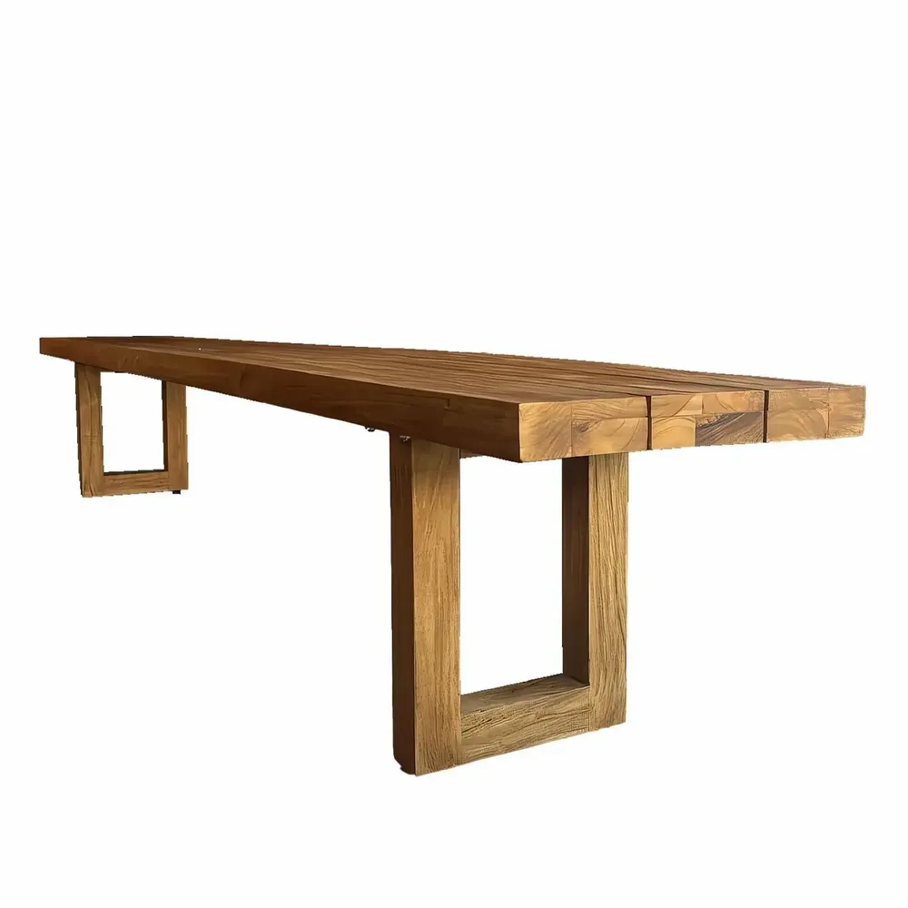 Bancs - Banc avec pied carré, naturel, 280 - BAZAR BIZAR LIVING