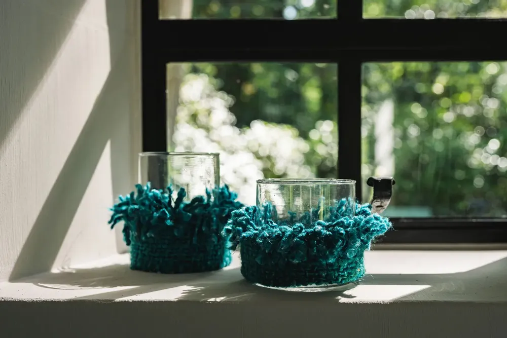 Bougeoirs et photophores - Le Bougeoir Oh My Gee - Aqua - M - BAZAR BIZAR LIVING