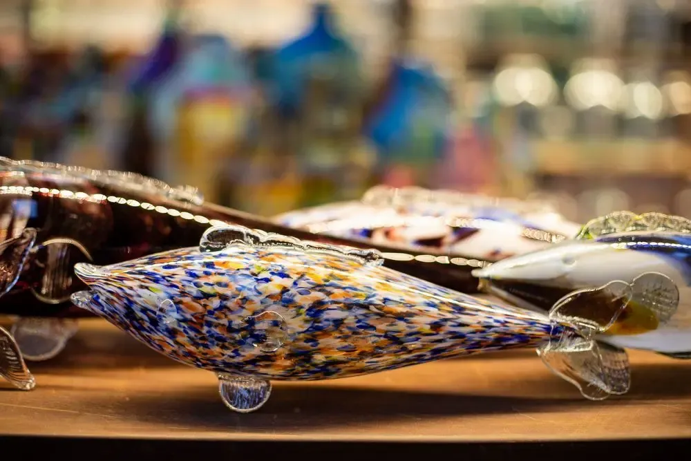 Art glass - Blown glass fish - Decorative object - ALL'ORIGINE