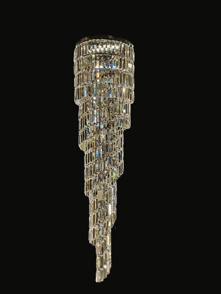 Suspensions - lustre moderne double hauteur Réf:6104 - CRISTALUX LIGHTING DESIGN