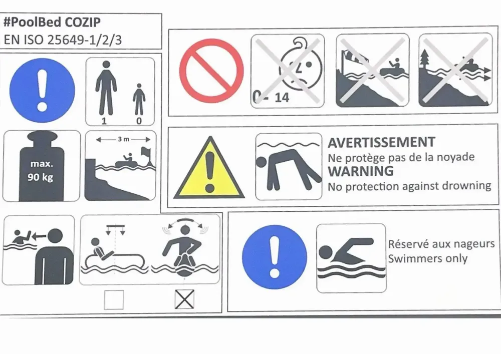 Pools - GREEN | PoolBed COZIP | 180x70xh18 cm - COZIP