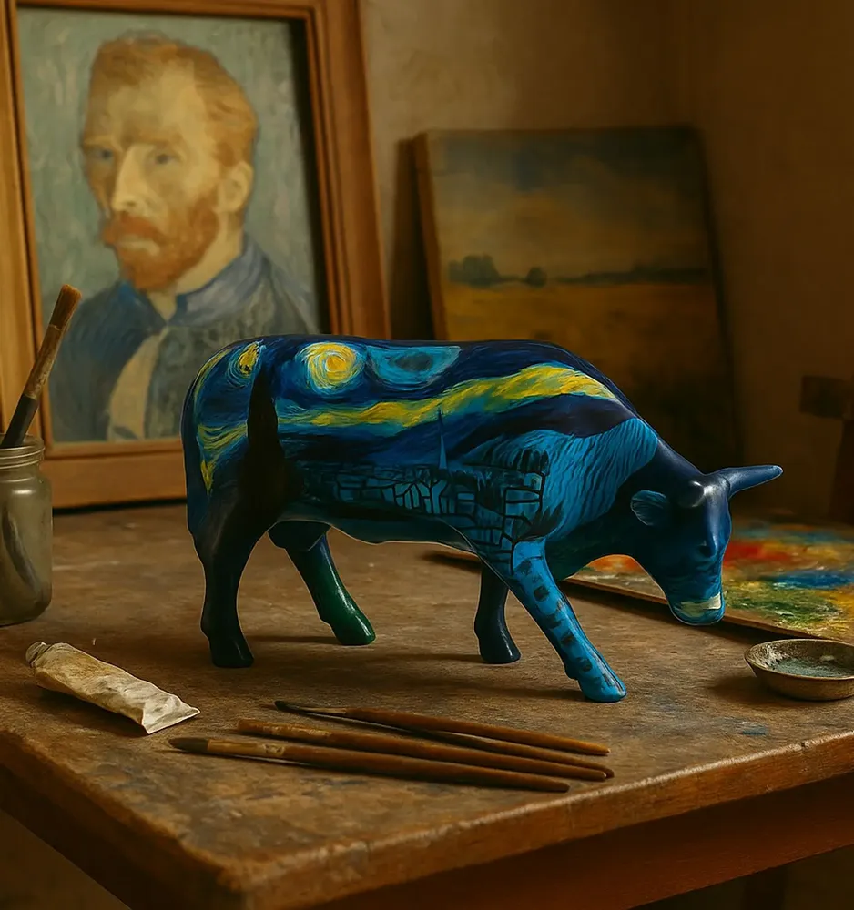 Sculptures, statuettes and miniatures - CowParade - Ceramic Medium - LA PETITE CENTRALE