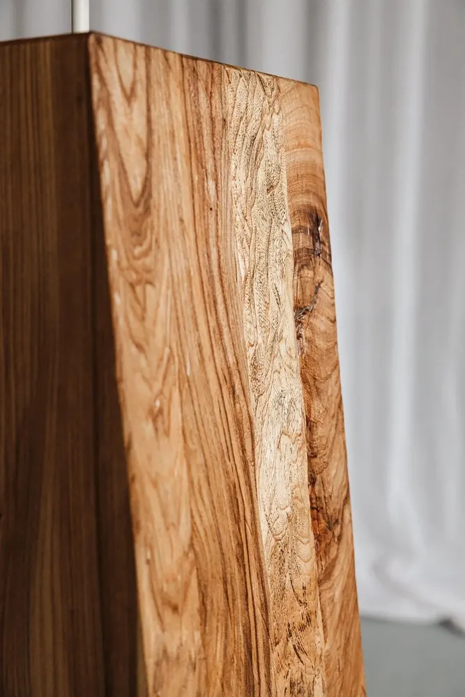 Floor lamps - Floor Lamp with Angled Base - HELEN MAZUR STUDIO