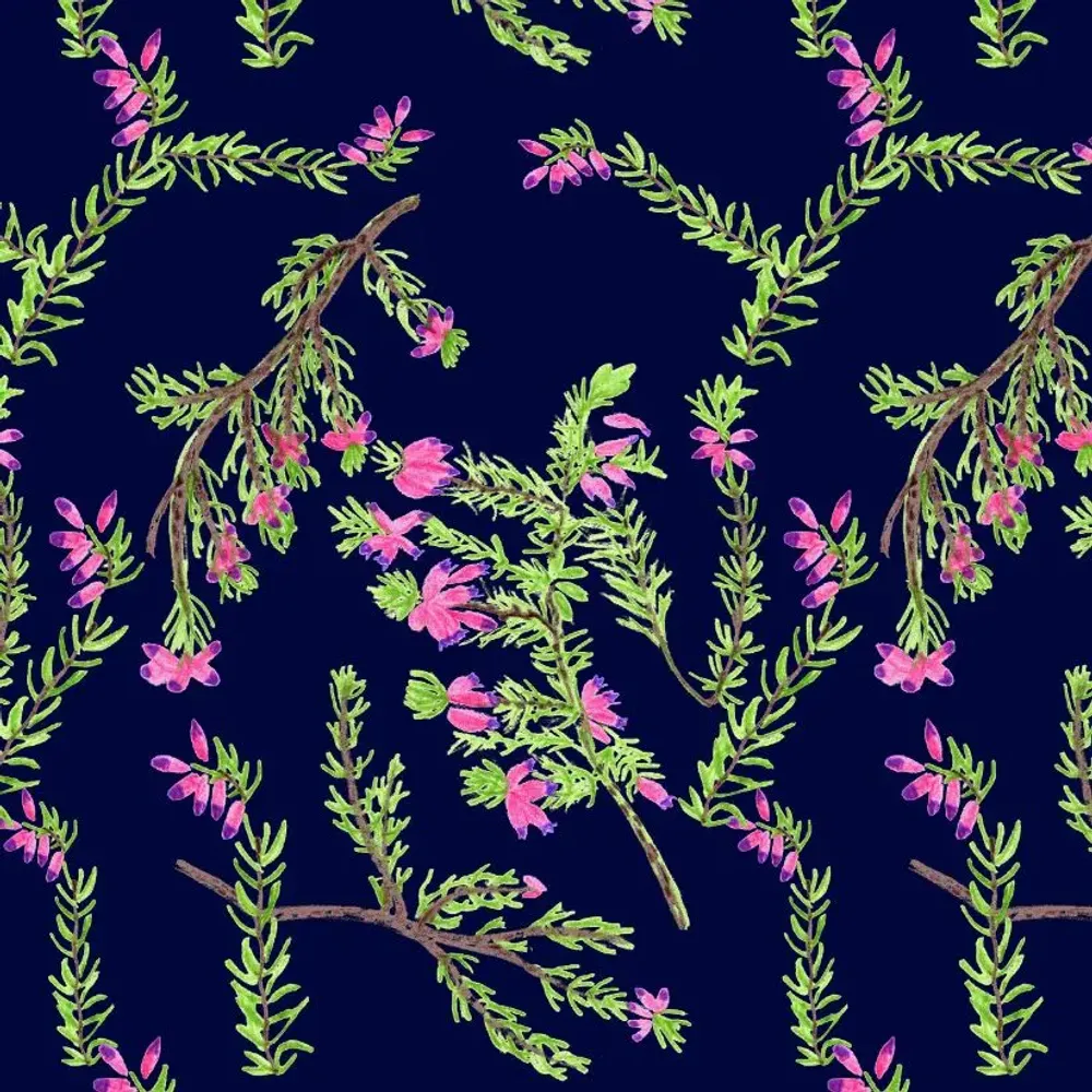 Table linen - Illustrated and invented botany - LYDIE VACHER DESIGN MODE ET DECORATION