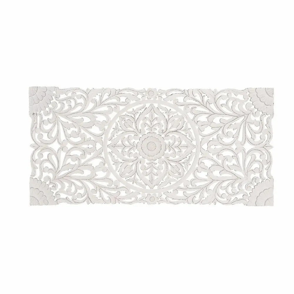 Lits - Tête de lit antique blanche sculptée à la main - GINER Y COLOMER