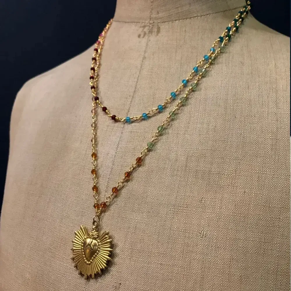 Bijoux - Collier double/long Benvolio - Pierres - FASCINATO