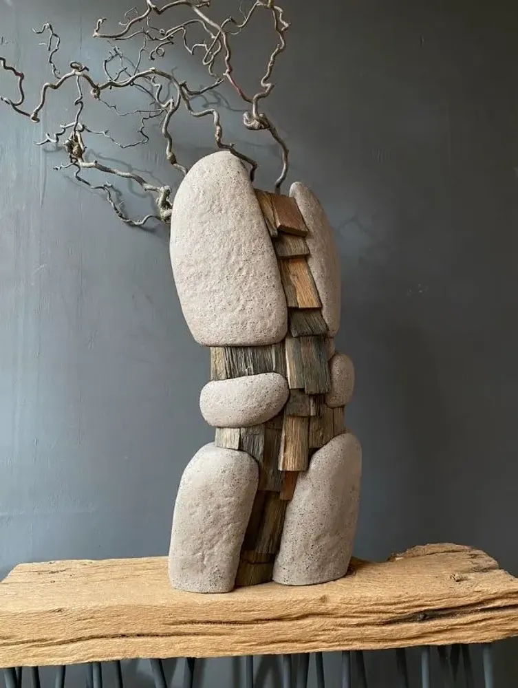 Vases - Vase-sculpture MOTANKA courbé - GALERIE SANA MOREAU