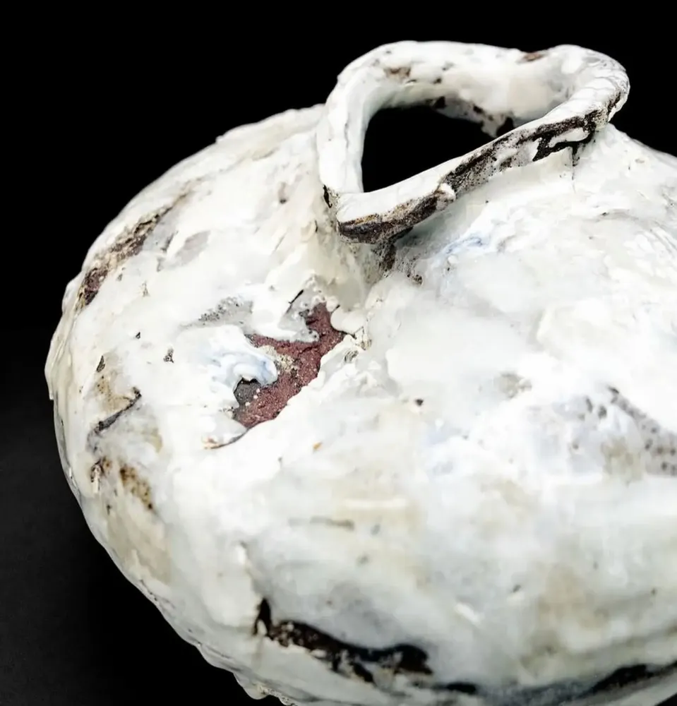 Vases - Vase blanc II, Céramique sauvage - GALERIE SANA MOREAU