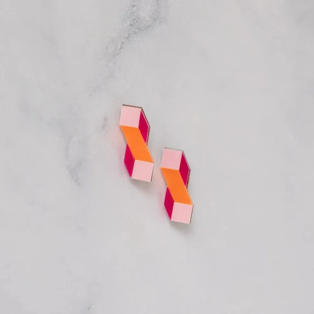 Bijoux - Cube Earrings – Bold, Playful, and Instantly Appealing - PAMELA COROMOTO