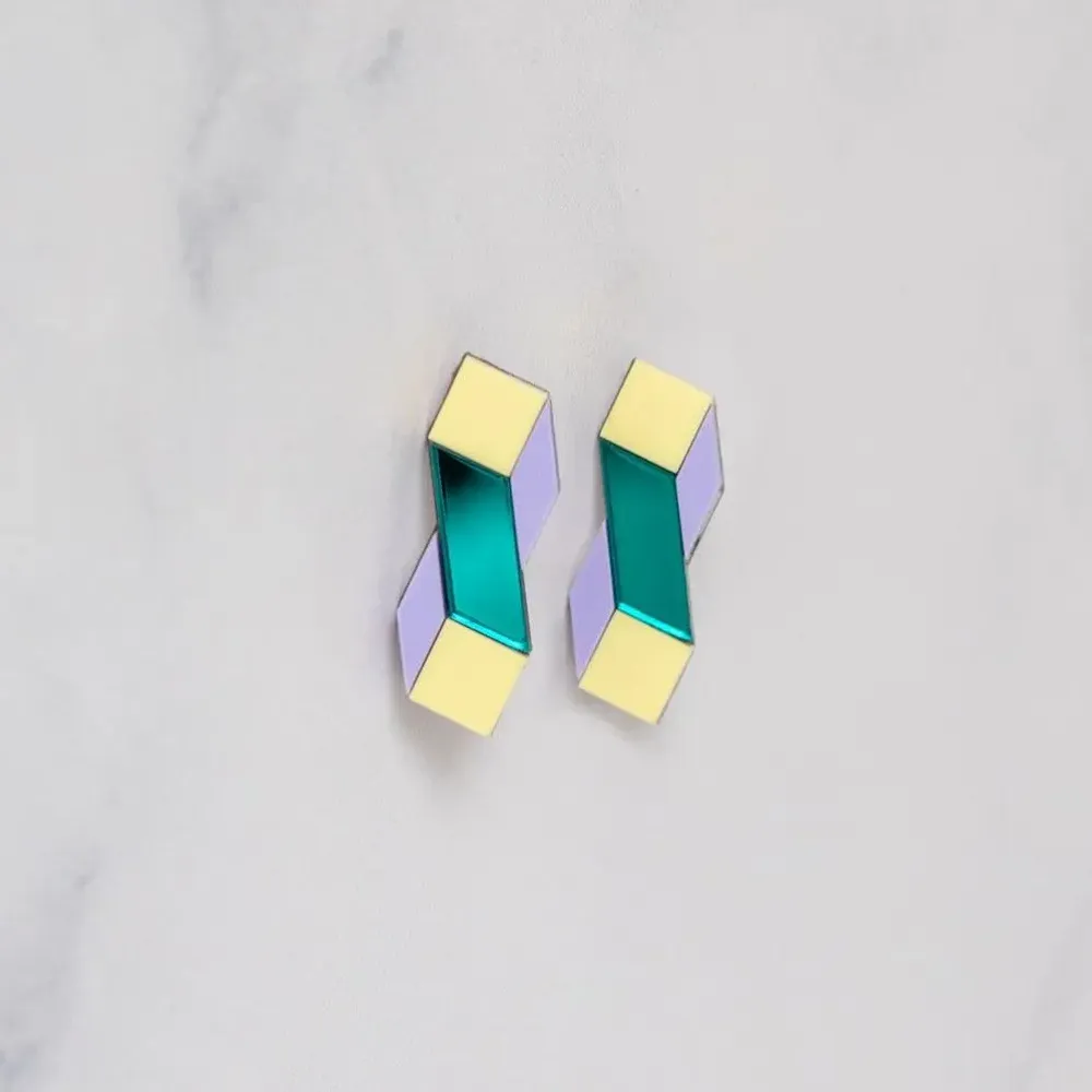 Bijoux - Cube Earrings – Bold, Playful, and Instantly Appealing - PAMELA COROMOTO