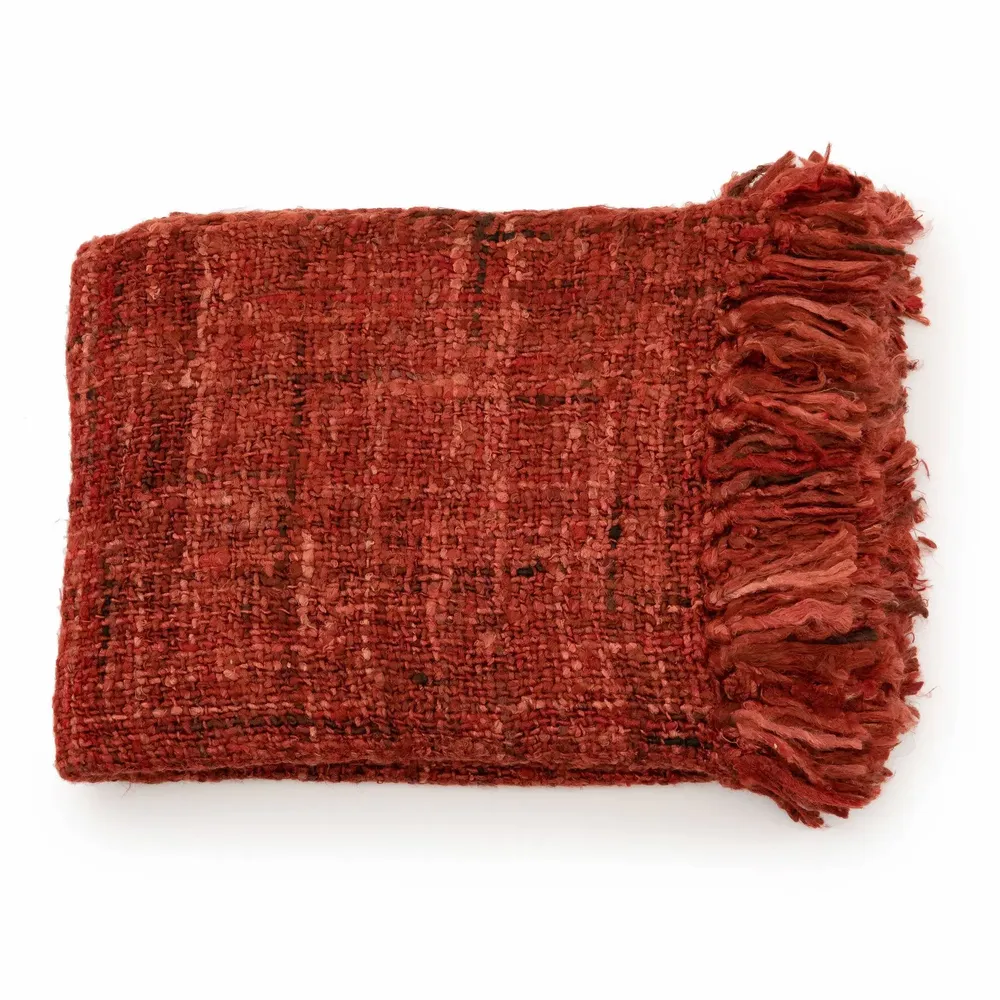 Plaids - Le plaid s'il vous - Rouge cerise - BAZAR BIZAR LIVING