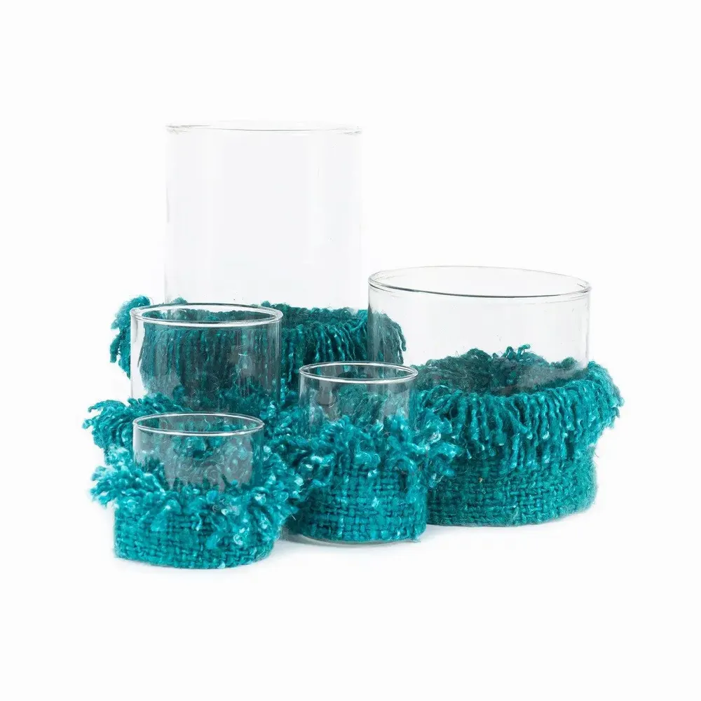 Candlesticks and candle holders - The Oh My Gee Candle Holder - Aqua - S - BAZAR BIZAR LIVING