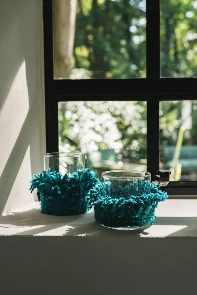 Candlesticks and candle holders - The Oh My Gee Candle Holder - Aqua - S - BAZAR BIZAR LIVING