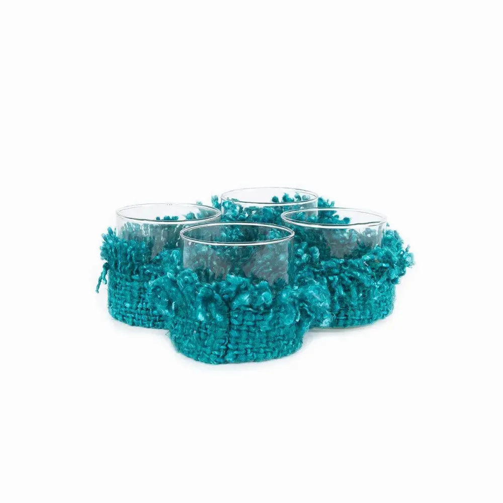 Candlesticks and candle holders - The Oh My Gee Candle Holder - Aqua - S - BAZAR BIZAR LIVING