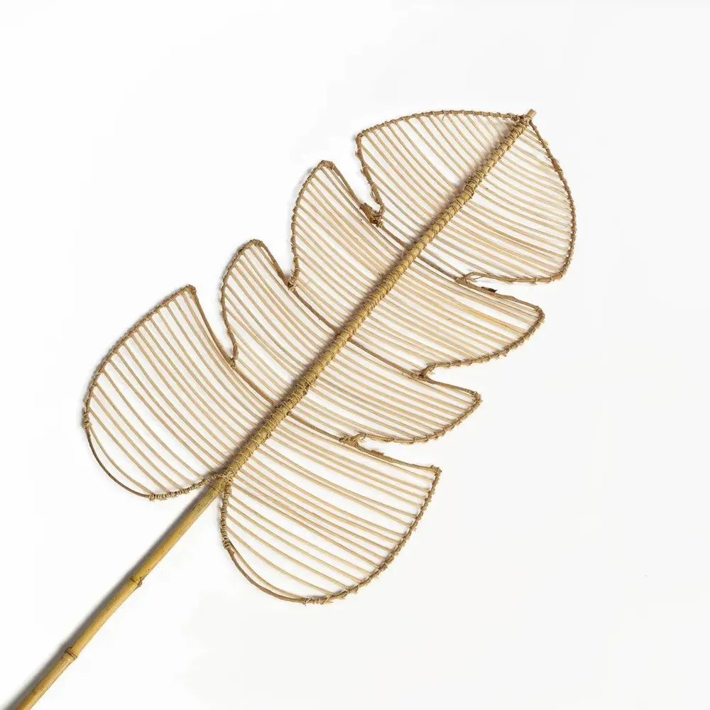 Decorative objects - The Rattan Monstera - Natural - BAZAR BIZAR LIVING