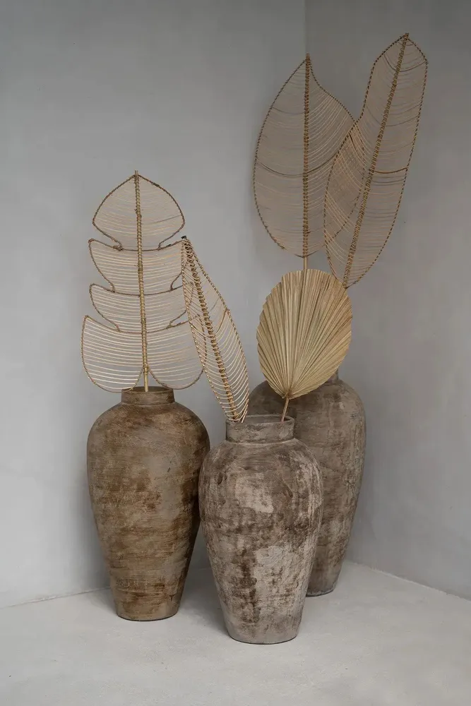 Decorative objects - The Rattan Monstera - Natural - BAZAR BIZAR LIVING