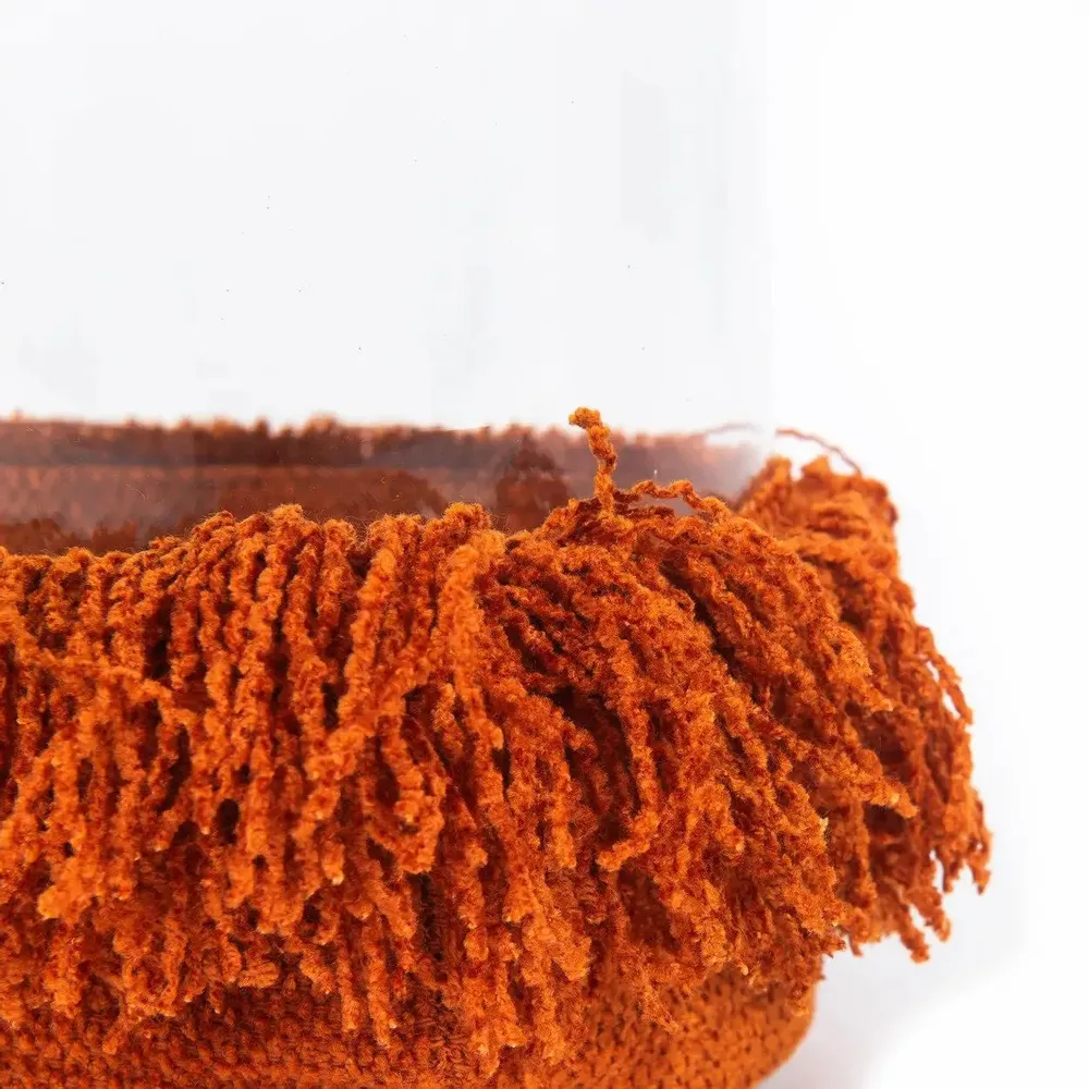 Candlesticks and candle holders - The Oh My Gee Candle Holder - Rust Velvet - S - BAZAR BIZAR LIVING