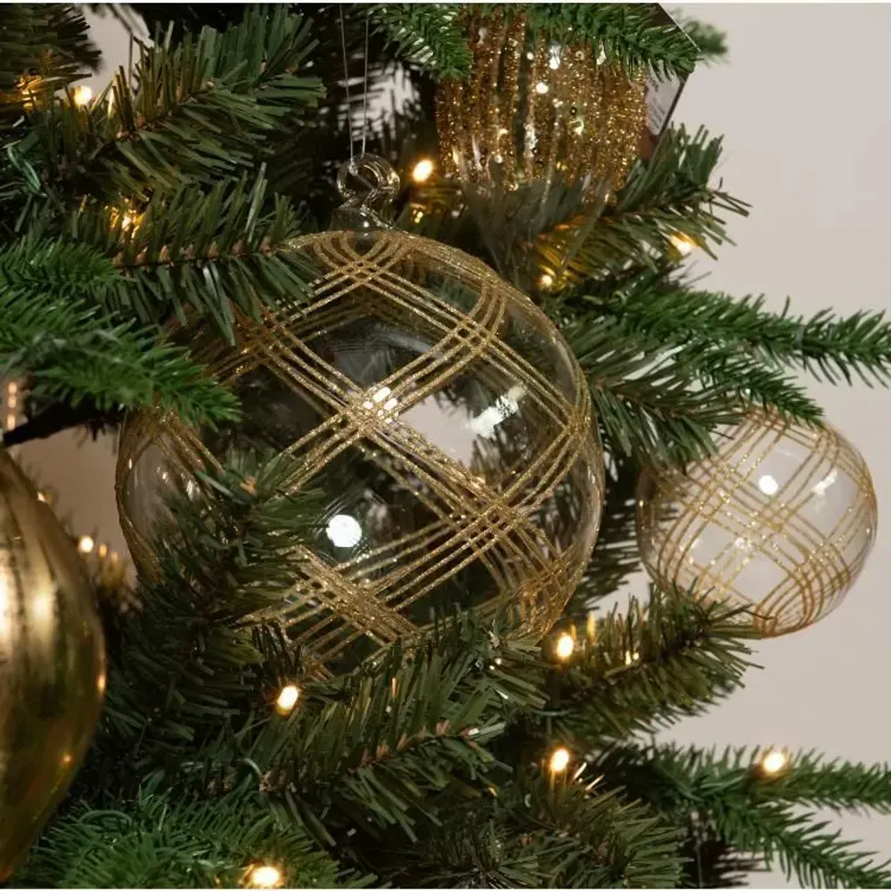 Christmas garlands and baubles - BOULES ONDULE - LOU DE CASTELLANE