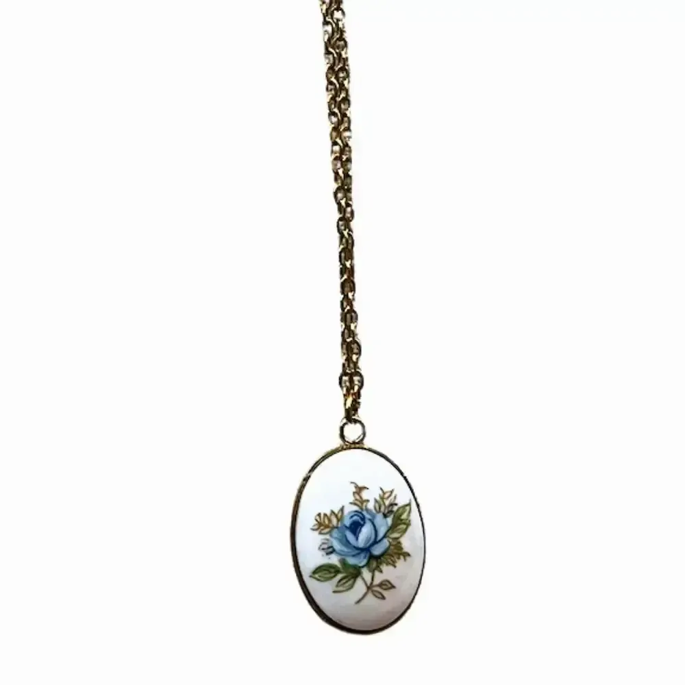 Bijoux - Collier Blue Rose - Chaine S - FASCINATO