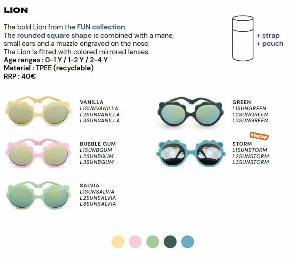Accessoires enfants - Lunettes de soleil Ki ET LA LION - KI ET LA SAS