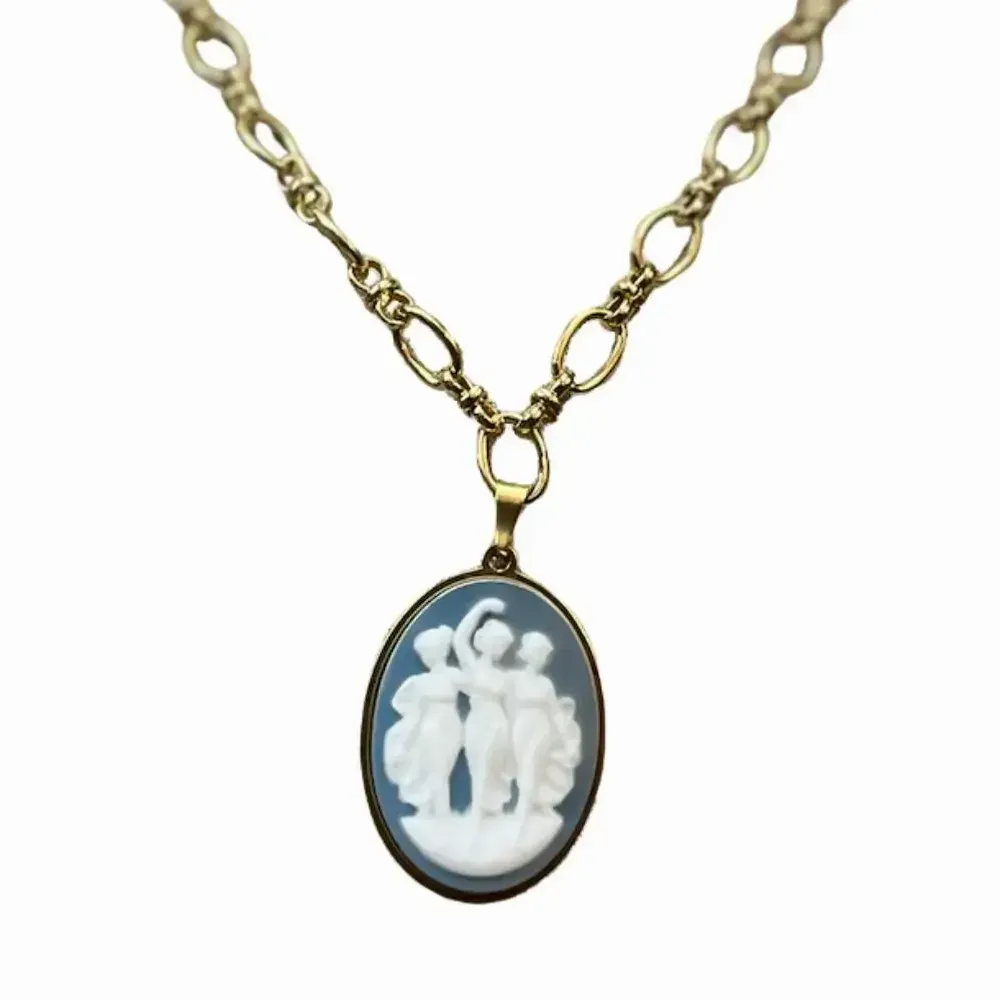 Jewelry - Necklace Trois Graces - Chain L / blue - FASCINATO