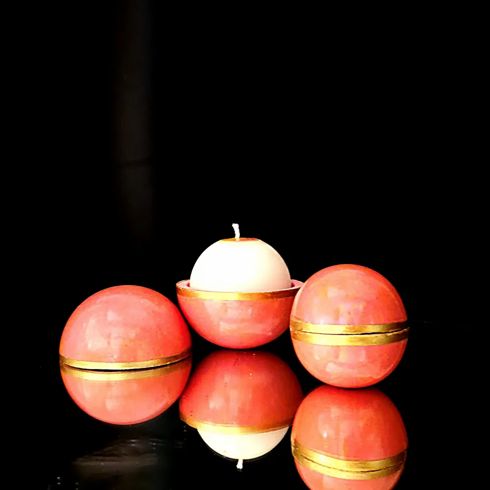 Gifts - Bollywood Orange Blossom Globe Candle - PONPON CURIOSITAS